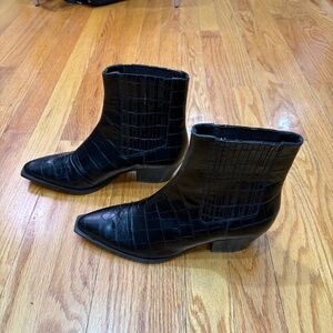 Schutz Black Ankle Boots